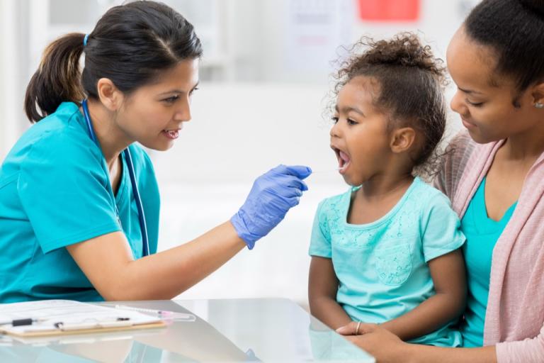 Lab testing in a child-friendly setting